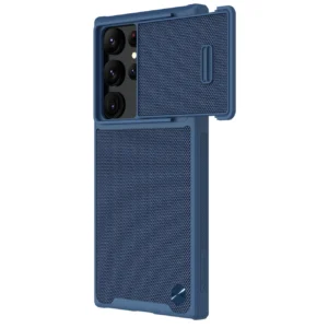 Nillkin Textured S Case for Samsung Galaxy S22 Ultra armored cover with camera cover blueeng