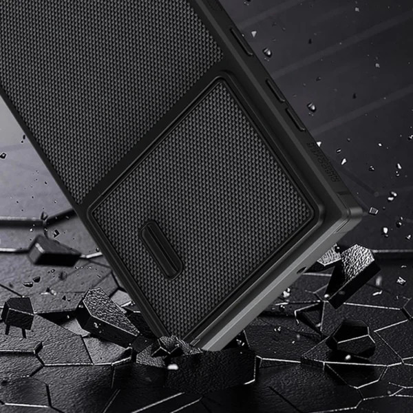 Nillkin Textured S Case for Samsung Galaxy S22 Ultra armored cover with camera cover blueeng