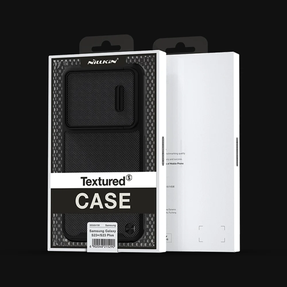 Nillkin Textured S Case for Samsung Galaxy S23+ armored cover with camera cover blackeng