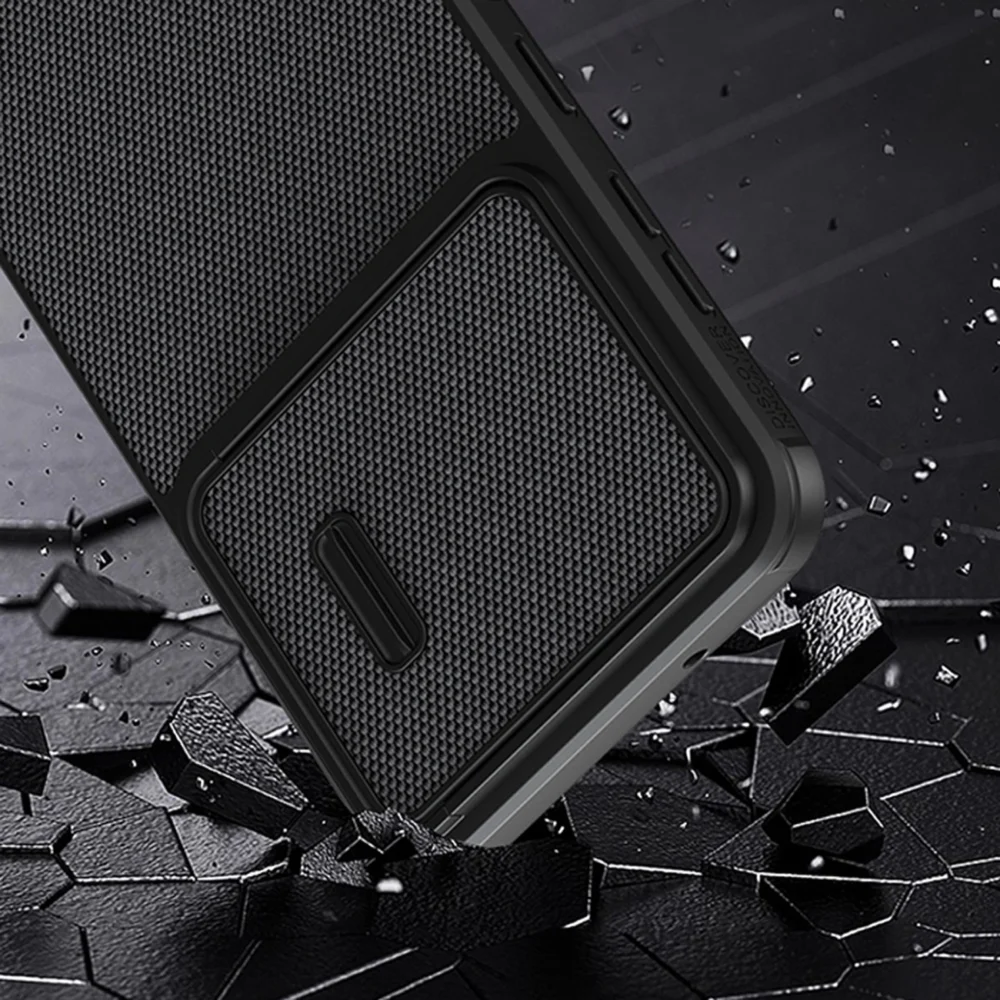 Nillkin Textured S Case for Samsung Galaxy S23+ armored cover with camera cover blackeng