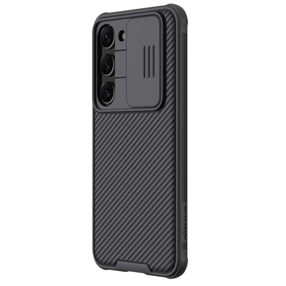 Nillkin CamShield Pro Case for Samsung Galaxy S23, cover with camera cover, blackeng