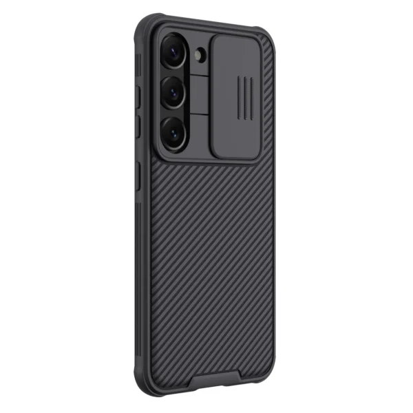 Nillkin CamShield Pro Case for Samsung Galaxy S23, cover with camera cover, blackeng