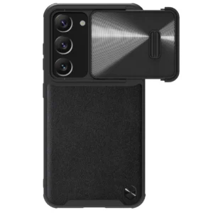 Nillkin CamShield Leather S Case for Samsung Galaxy S23+ cover with camera cover blackeng