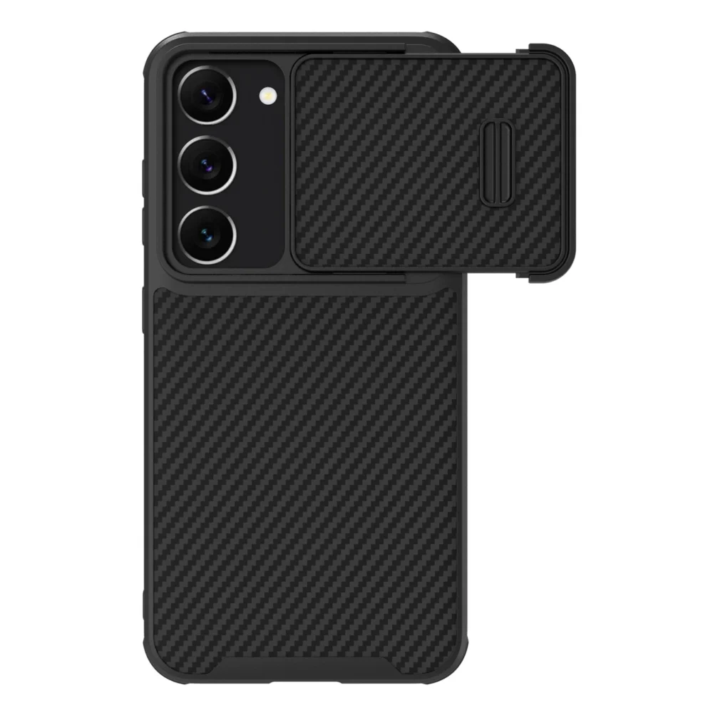 Nillkin Synthetic Fiber S Case for Samsung Galaxy S23, camera cover, blackeng