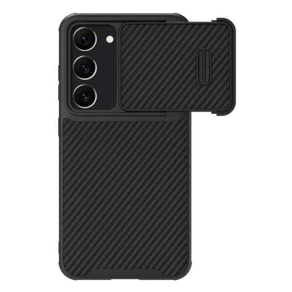 Nillkin Synthetic Fiber S Case for Samsung Galaxy S23, camera cover, blackeng