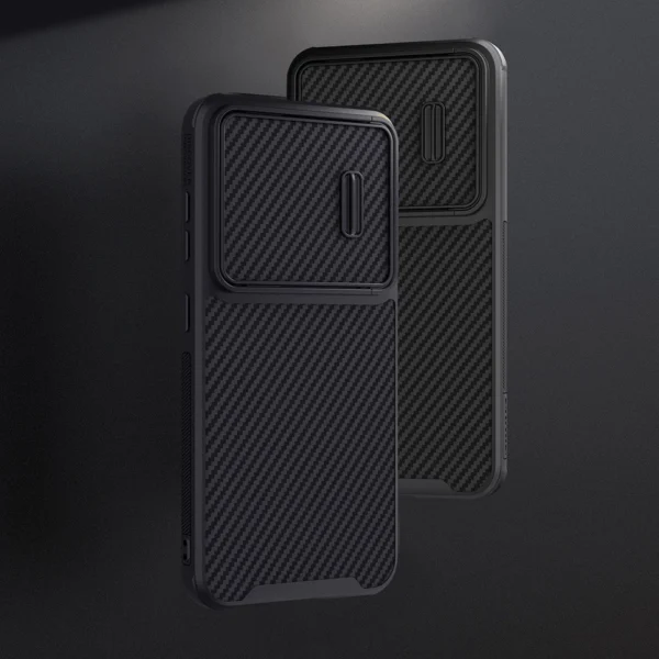 Nillkin Synthetic Fiber S Case for Samsung Galaxy S23, camera cover, blackeng