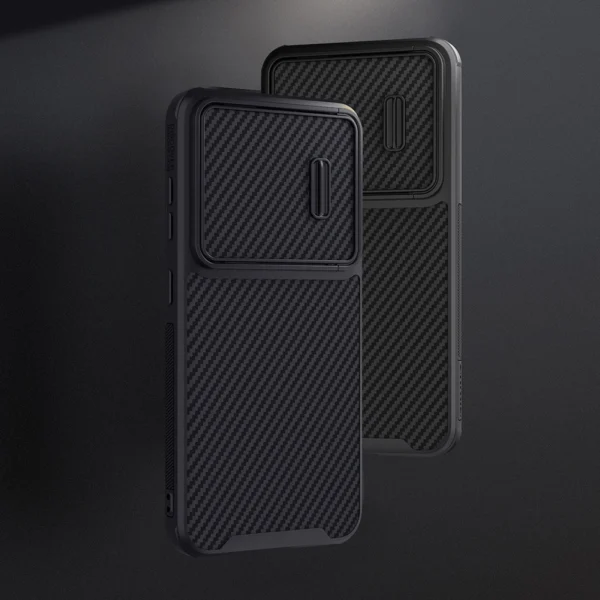 Nillkin Synthetic Fiber S Case for Samsung Galaxy S23+, camera cover, blackeng