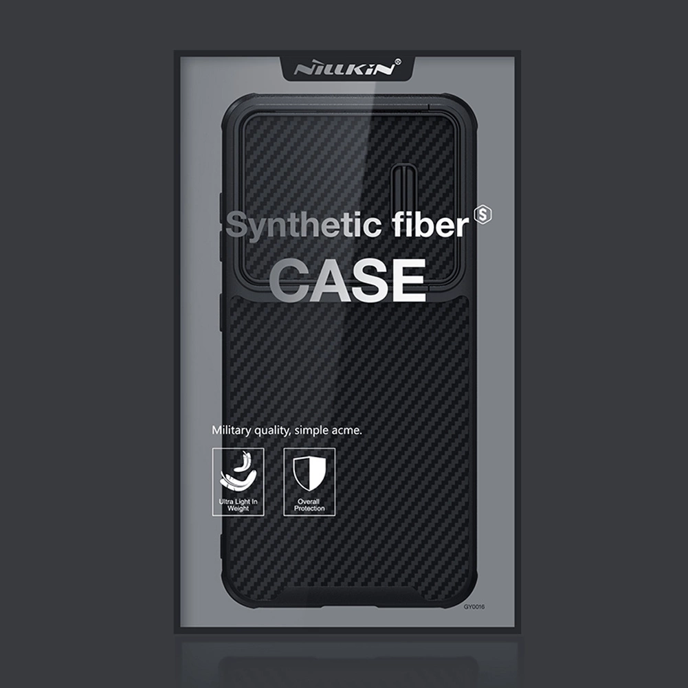 Nillkin Synthetic Fiber S Case for Samsung Galaxy S23+, camera cover, blackeng