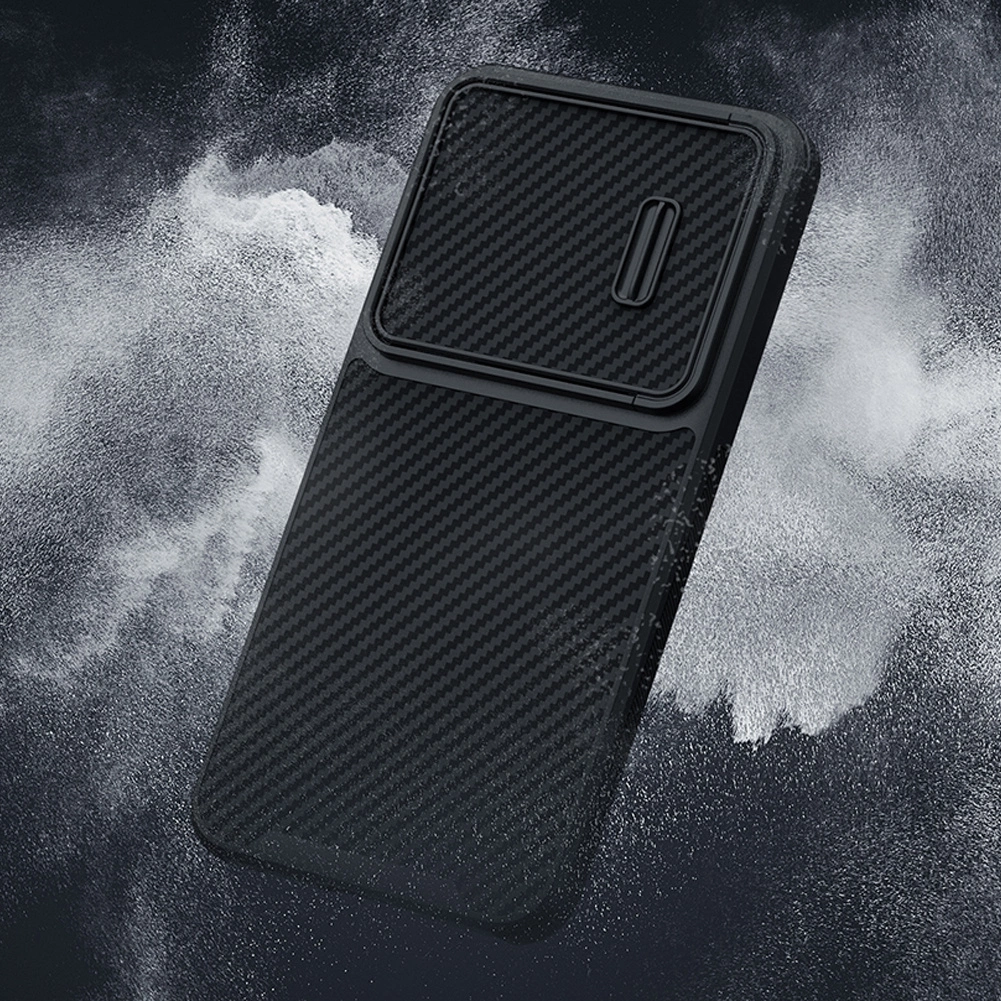 Nillkin Synthetic Fiber S Case for Samsung Galaxy S23+, camera cover, blackeng