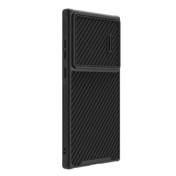 Nillkin Synthetic Fiber S Case for Samsung Galaxy S23 Ultra, camera cover, blackeng