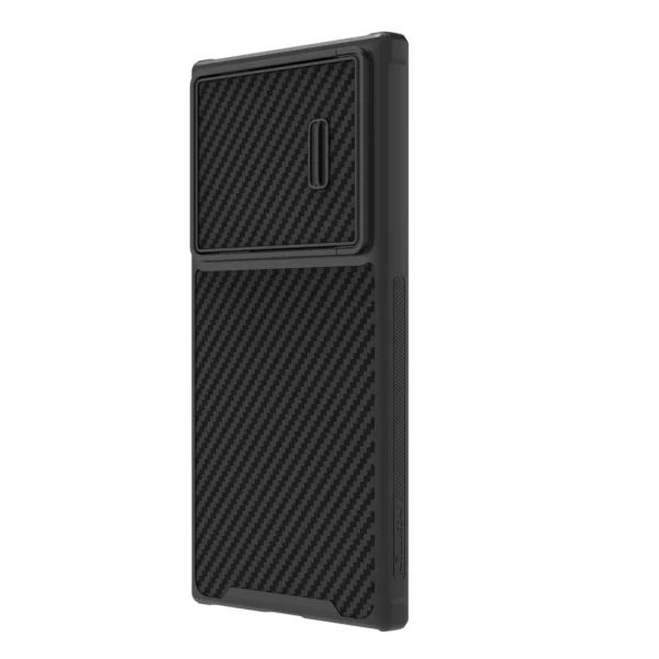 Nillkin Synthetic Fiber S Case for Samsung Galaxy S23 Ultra, camera cover, blackeng