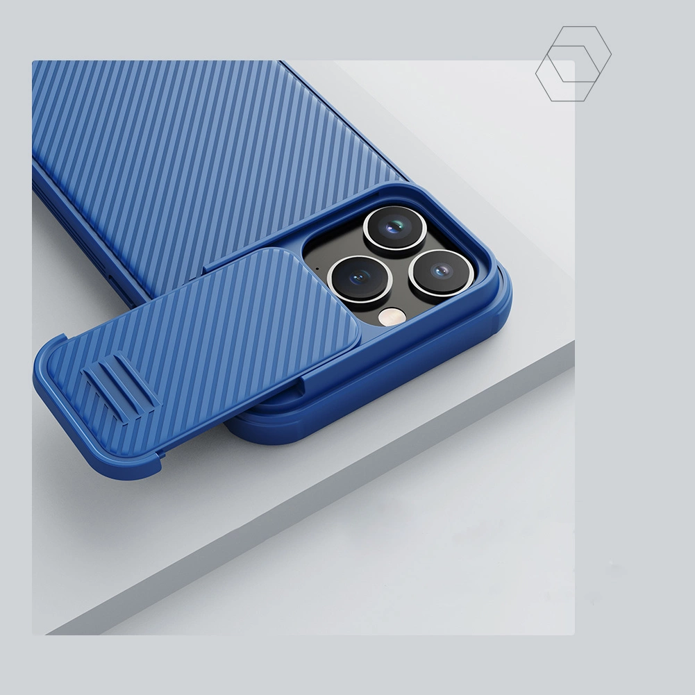 Nillkin CamShield S Case iPhone 14 Pro Max Armored Cover Camera Protector Blueeng