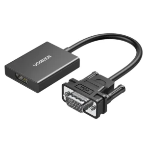 Ugreen VGA (Male) to HDMI (Female) Adapter Cable 0.15m Black (CM513)eng