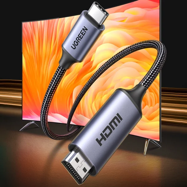 USB C - HDMI 2.1 8K 60Hz Cable 1.5m Ugreen CM565 - Grayeng