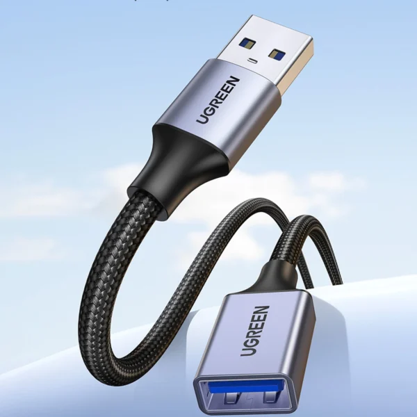Ugreen extension cord adapter cable USB (male) - USB (female) 3.0 5Gb/s 2m gray (US115)eng