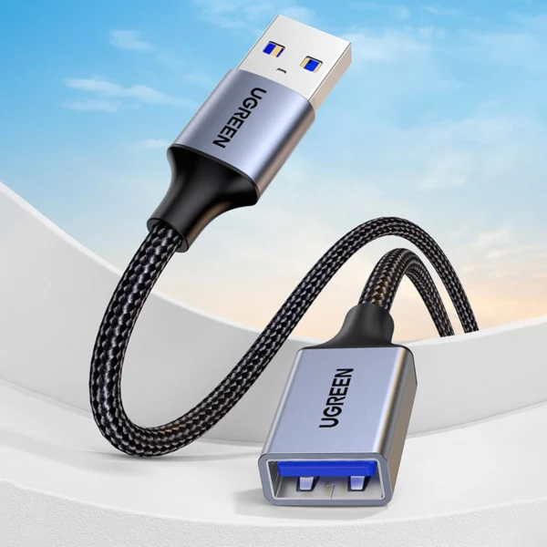 Ugreen Extension Cable Adapter USB (Male) - USB (Female) 3.0 5Gb/s 1m Gray (US115)eng