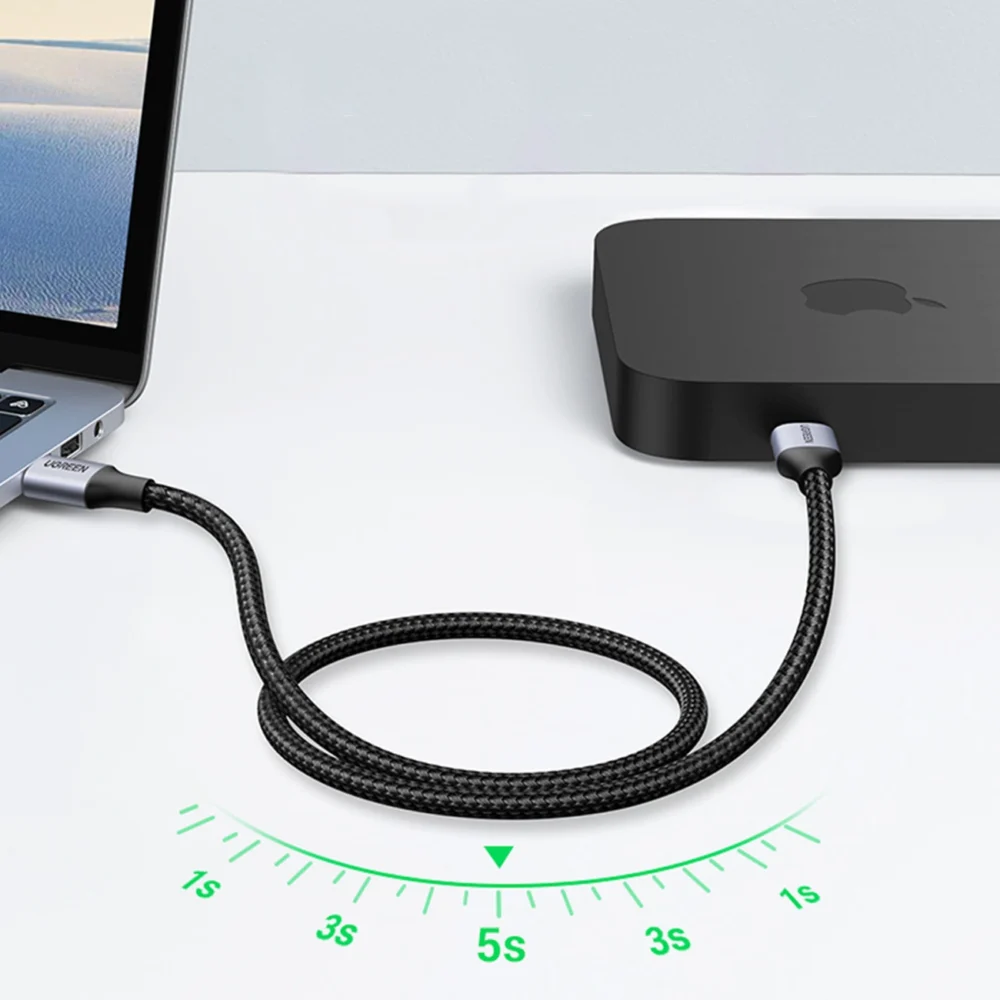 Ugreen cable USB - USB 3.0 5Gb/s 2m gray (US373)eng