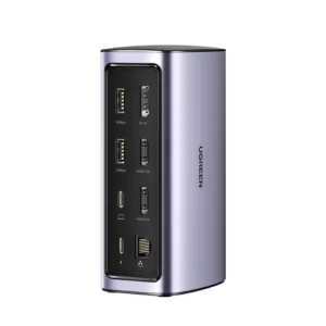 Ugreen Multifunction HUB 12in1 USB C USB HDMI DP RJ45 AUX SD TF gray (CM555)eng