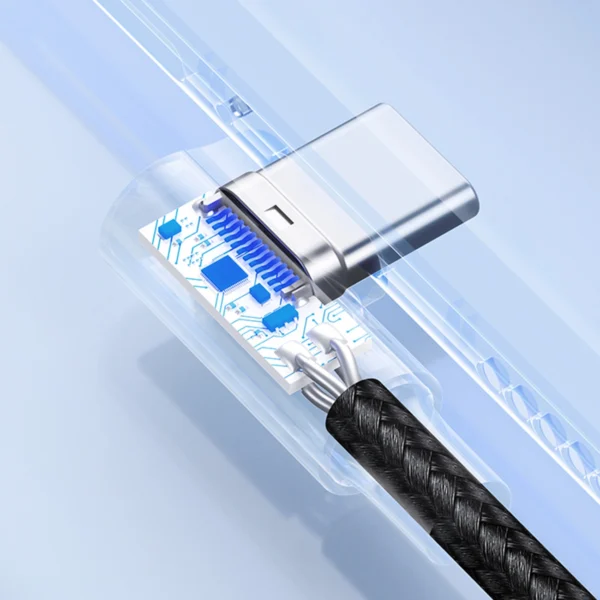 Ugreen 90° angled cable USB C - USB 2.0 480Mbps 3A 3m black (US176)eng