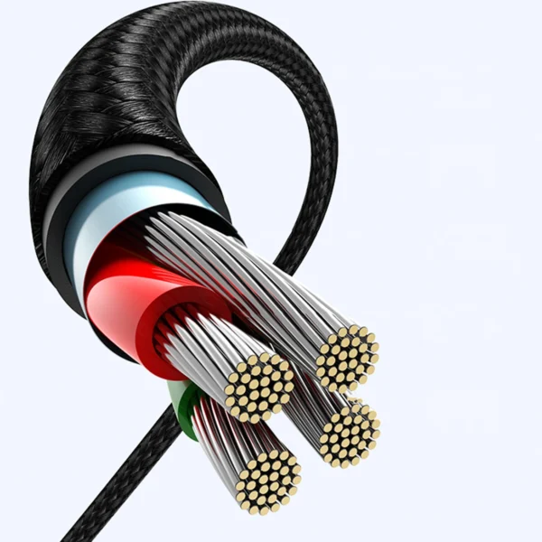 Ugreen 90° angled cable USB C - USB 2.0 480Mbps 3A 3m black (US176)eng