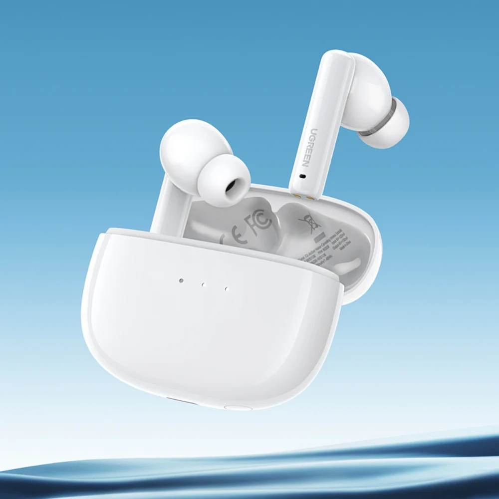 Ugreen HiTune T3 Active WS106 Wireless Bluetooth 5.2 TWS ANC Headphones - Whiteeng