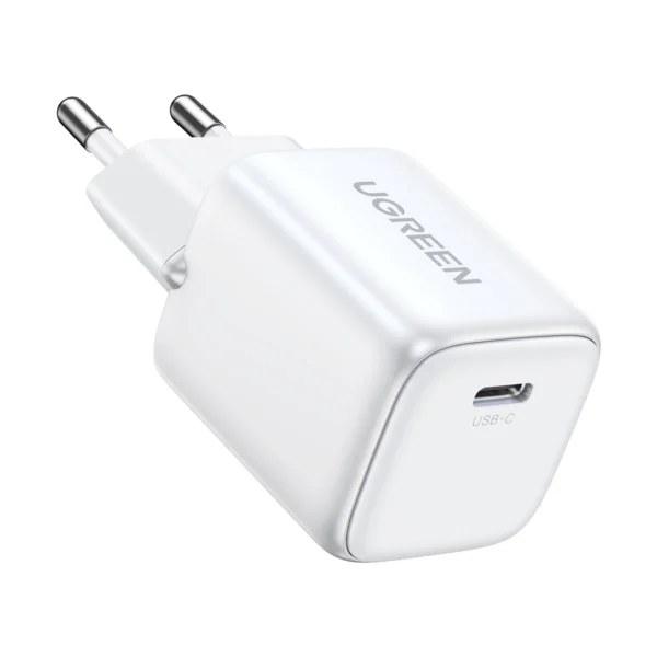 Ugreen Nexode mini CD318 15324 GaN 20W USB-C PD 3.0 / QC 4.0 network charger - whiteeng
