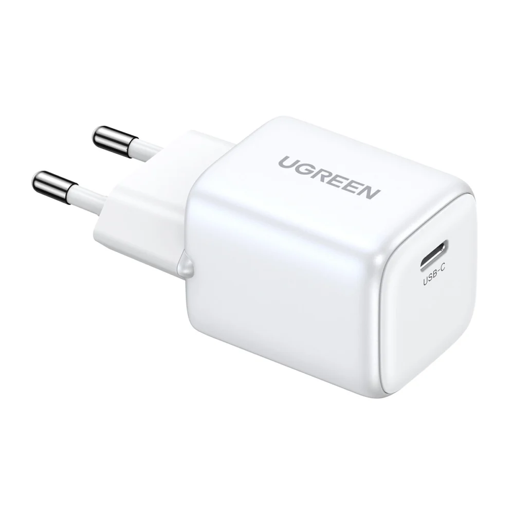 Ugreen Nexode mini CD318 15324 GaN 20W USB-C PD 3.0 / QC 4.0 network charger - whiteeng
