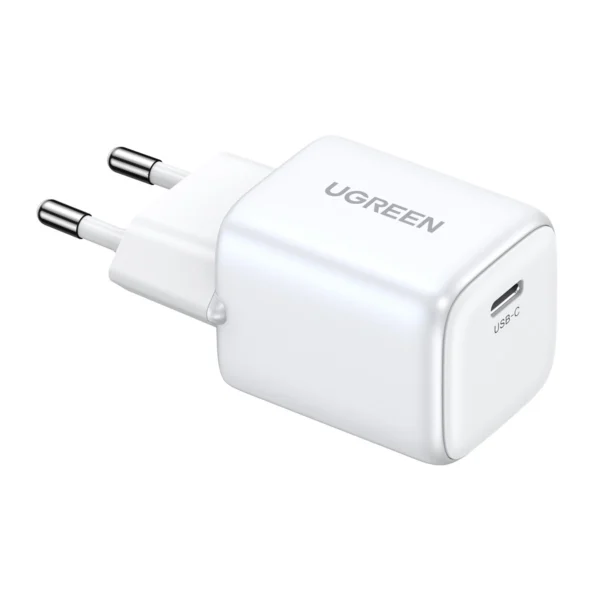 Ugreen Nexode mini CD318 15324 GaN 20W USB-C PD 3.0 / QC 4.0 network charger - whiteeng