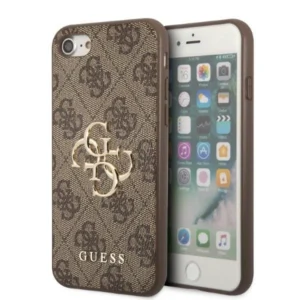 Guess GUHCI84GMGBR iPhone 7/8/SE 2020/2022 brown/brown hardcase 4G Big Metal Logoeng