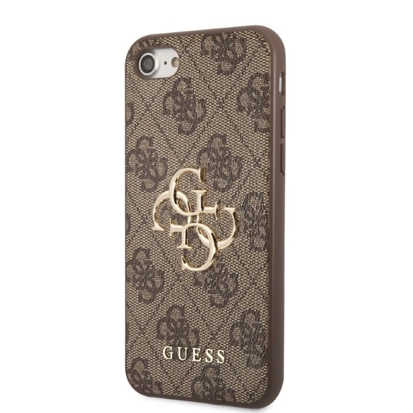 Guess GUHCI84GMGBR iPhone 7/8/SE 2020/2022 brown/brown hardcase 4G Big Metal Logoeng