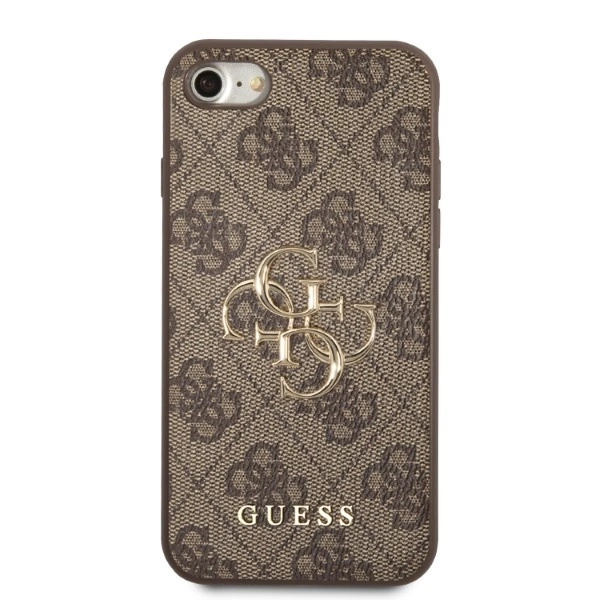 Guess GUHCI84GMGBR iPhone 7/8/SE 2020/2022 brown/brown hardcase 4G Big Metal Logoeng