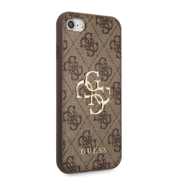 Guess GUHCI84GMGBR iPhone 7/8/SE 2020/2022 brown/brown hardcase 4G Big Metal Logoeng
