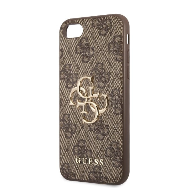 Guess GUHCI84GMGBR iPhone 7/8/SE 2020/2022 brown/brown hardcase 4G Big Metal Logoeng