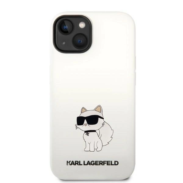 Karl Lagerfeld KLHMP14MSNCHBCH iPhone 14 Plus 6.7" hardcase white/white Silicone Choupette MagSafeeng