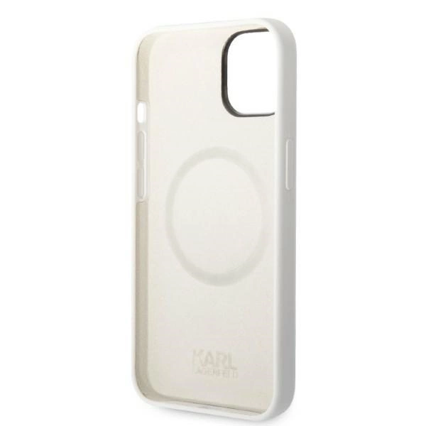 Karl Lagerfeld KLHMP14MSNCHBCH iPhone 14 Plus 6.7" hardcase white/white Silicone Choupette MagSafeeng
