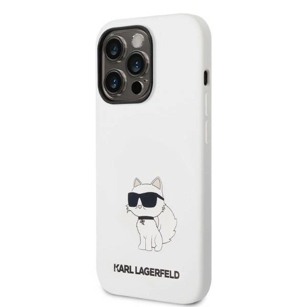 Karl Lagerfeld KLHMP14XSNCHBCH iPhone 14 Pro Max 6.7" hardcase white/white Silicone Choupette MagSafeeng
