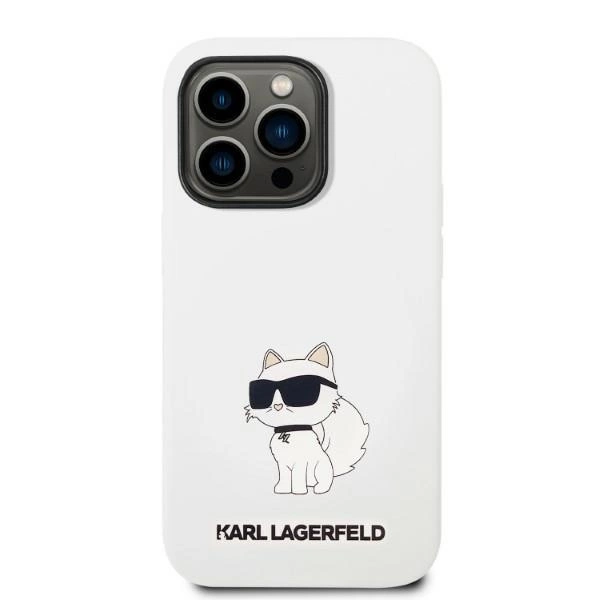 Karl Lagerfeld KLHMP14XSNCHBCH iPhone 14 Pro Max 6.7" hardcase white/white Silicone Choupette MagSafeeng