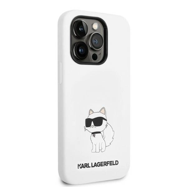 Karl Lagerfeld KLHMP14XSNCHBCH iPhone 14 Pro Max 6.7" hardcase white/white Silicone Choupette MagSafeeng