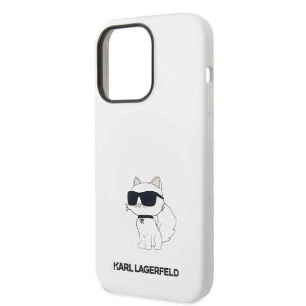 Karl Lagerfeld KLHMP14XSNCHBCH iPhone 14 Pro Max 6.7" hardcase white/white Silicone Choupette MagSafeeng