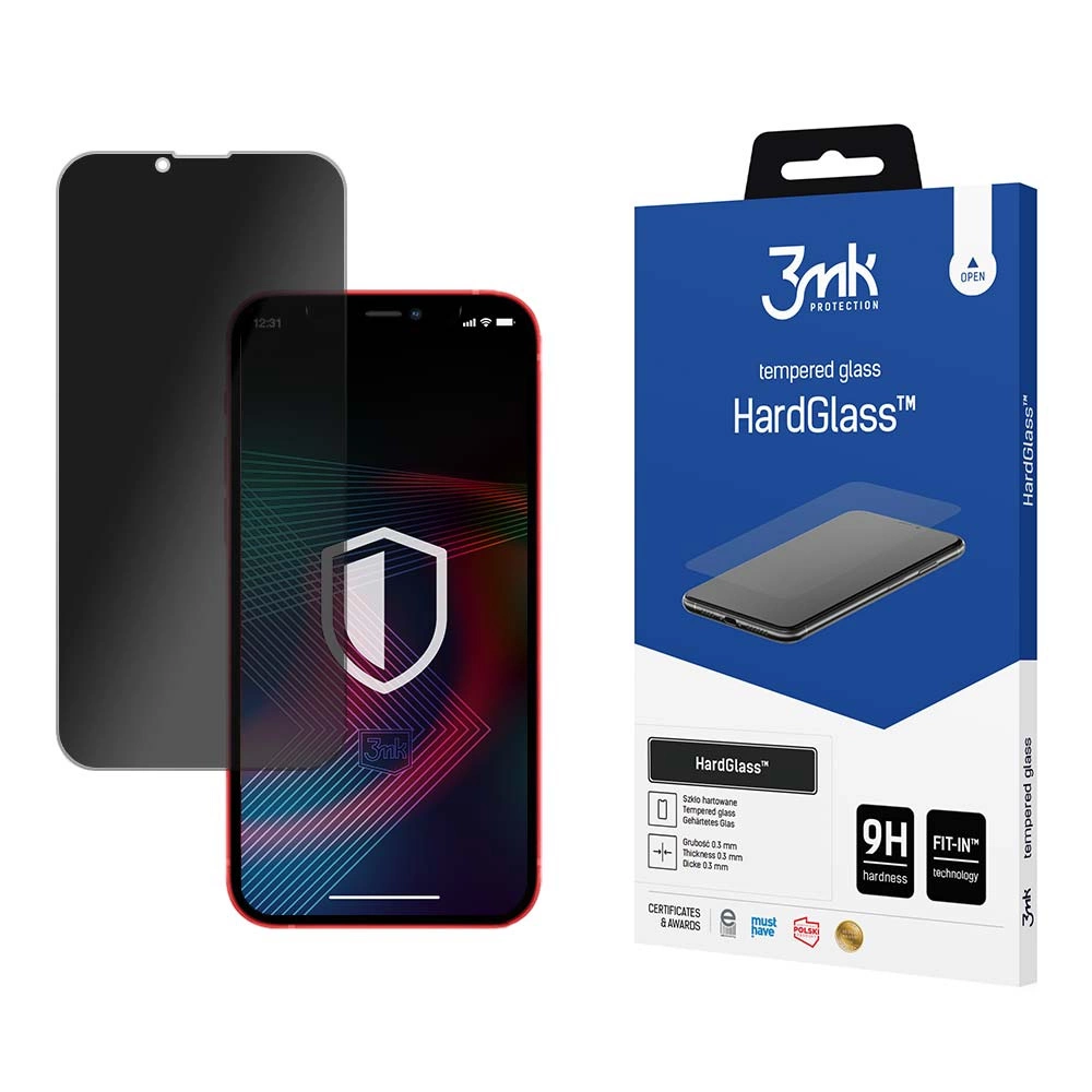 Tempered Glass For iPhone 14 Plus / 13 Pro Max 9H Privacy Anti Spy Series 3mk HardGlass Max Privacyeng
