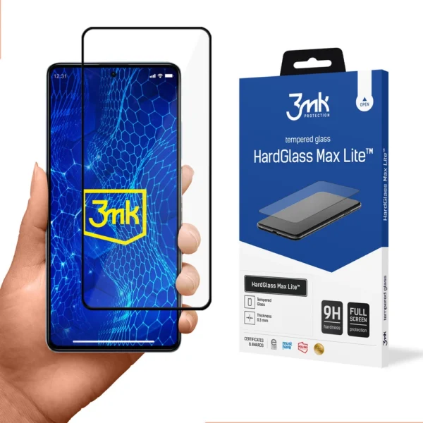Tempered glass for Xiaomi Redmi Note 12 Pro 9H from the 3mk HardGlass Lite serieseng