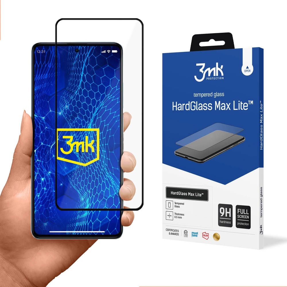 Tempered glass for Xiaomi Redmi Note 12 Pro 9H from the 3mk HardGlass Lite serieseng
