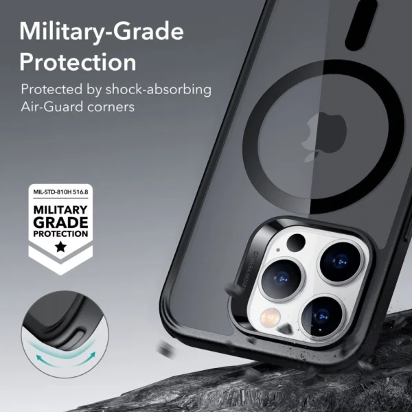 ESR Classic Hybrid Halolock Case with MagSafe for iPhone 14 Pro - Matte Blackeng