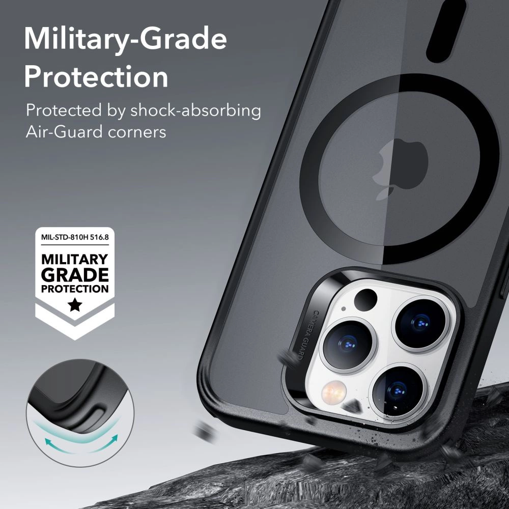 ESR Classic Hybrid Halolock Case with MagSafe for iPhone 14 Pro - Matte Blackeng