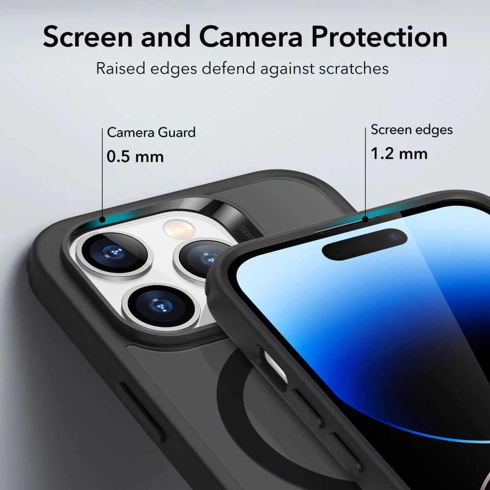 ESR Classic Hybrid Halolock Case with MagSafe for iPhone 14 Pro - Matte Blackeng