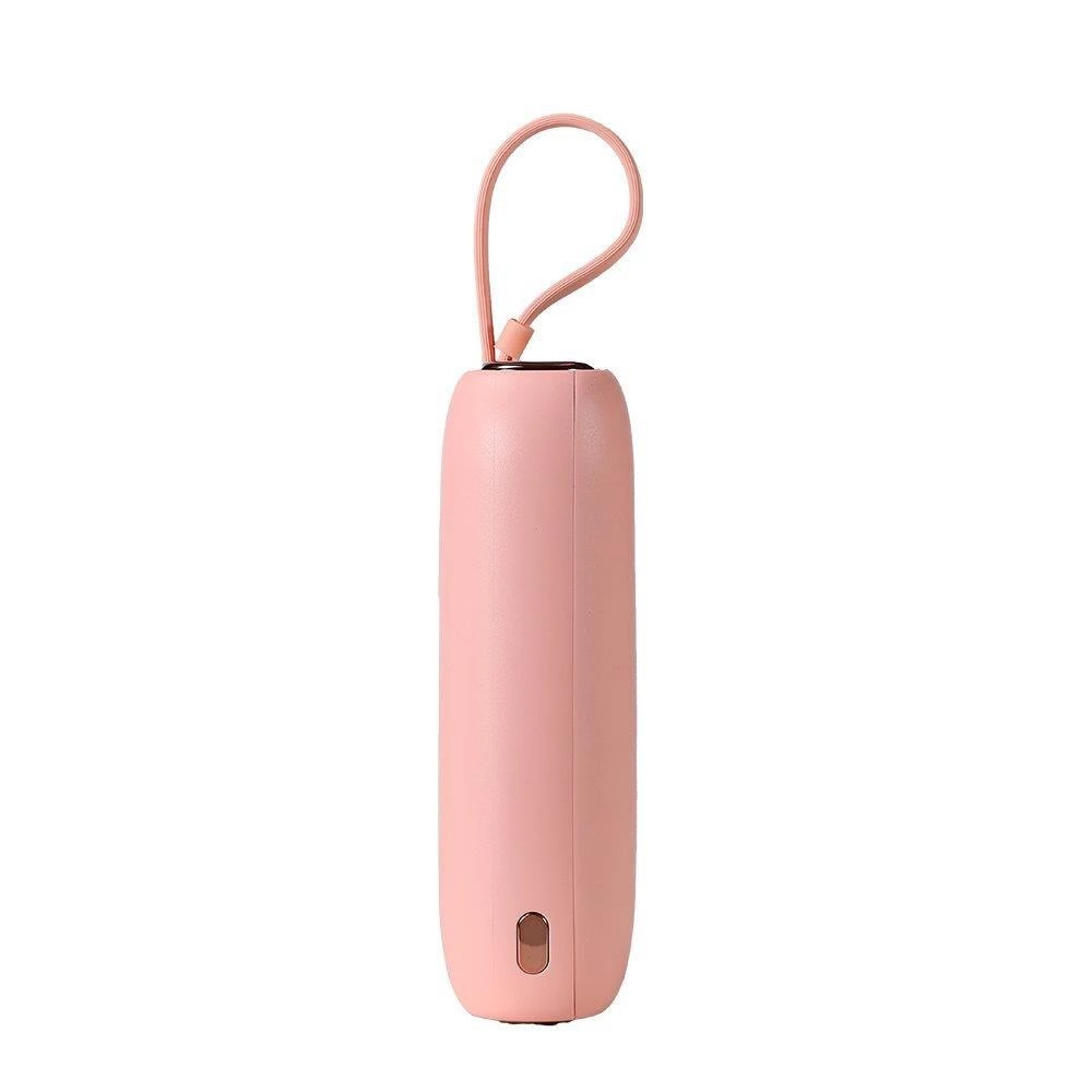 Joyroom mini powerbank 10000mAh Colorful Series 22.5W with 2 built-in USB C and Lightning cables pink (JR-L012)eng