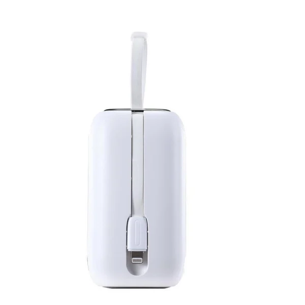 Joyroom mini powerbank 10000mAh Colorful Series 22.5W with 2 built-in USB C and Lightning cables white (JR-L012)eng