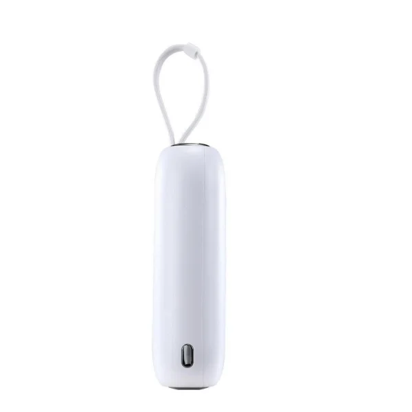 Joyroom mini powerbank 10000mAh Colorful Series 22.5W with 2 built-in USB C and Lightning cables white (JR-L012)eng