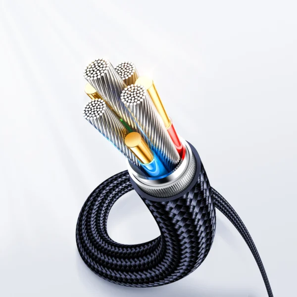 Joyroom A4 USB-C / USB-C 100W 1.2m Cable with Display - Blueeng