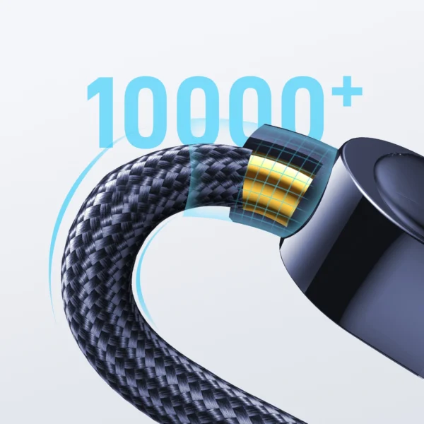 Joyroom A4 USB-C / USB-C 100W 1.2m Cable with Display - Blueeng